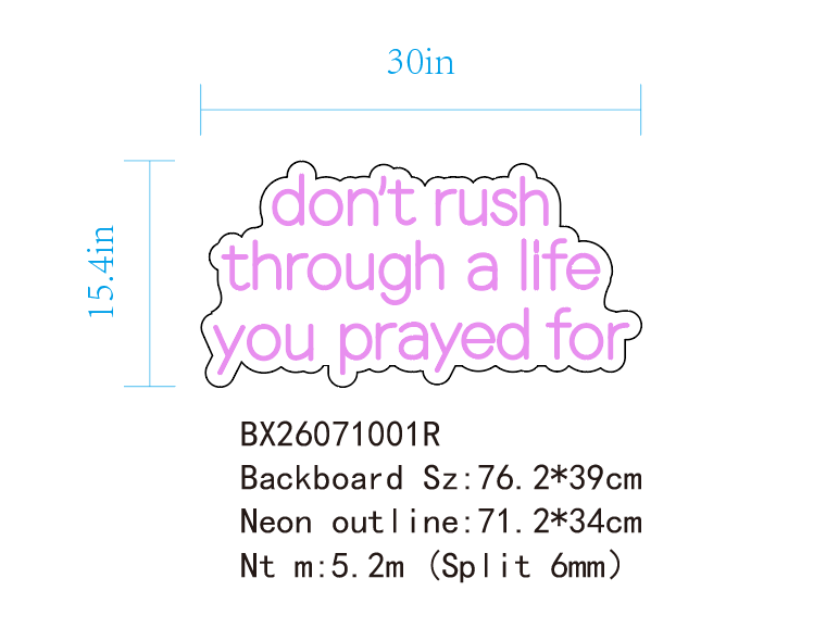 Don’t Rush Sign