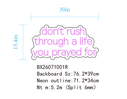 Don’t Rush Sign