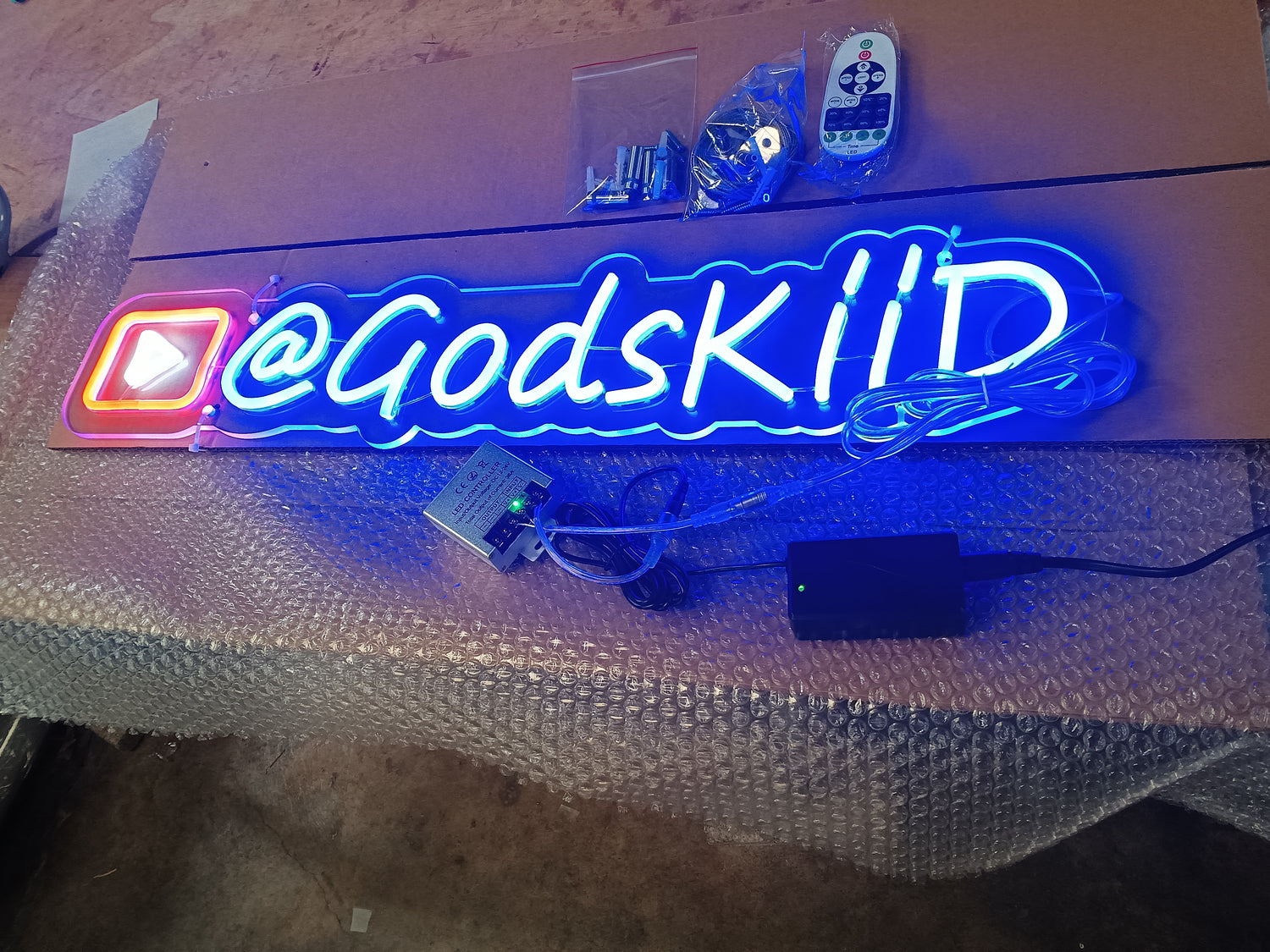 Custom Gaming Neon Sign — Twitch, YouTube, Xbox, Discord &amp; More