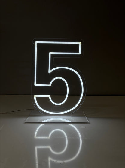 Freestanding Table Number