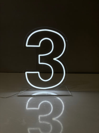 Freestanding Table Number
