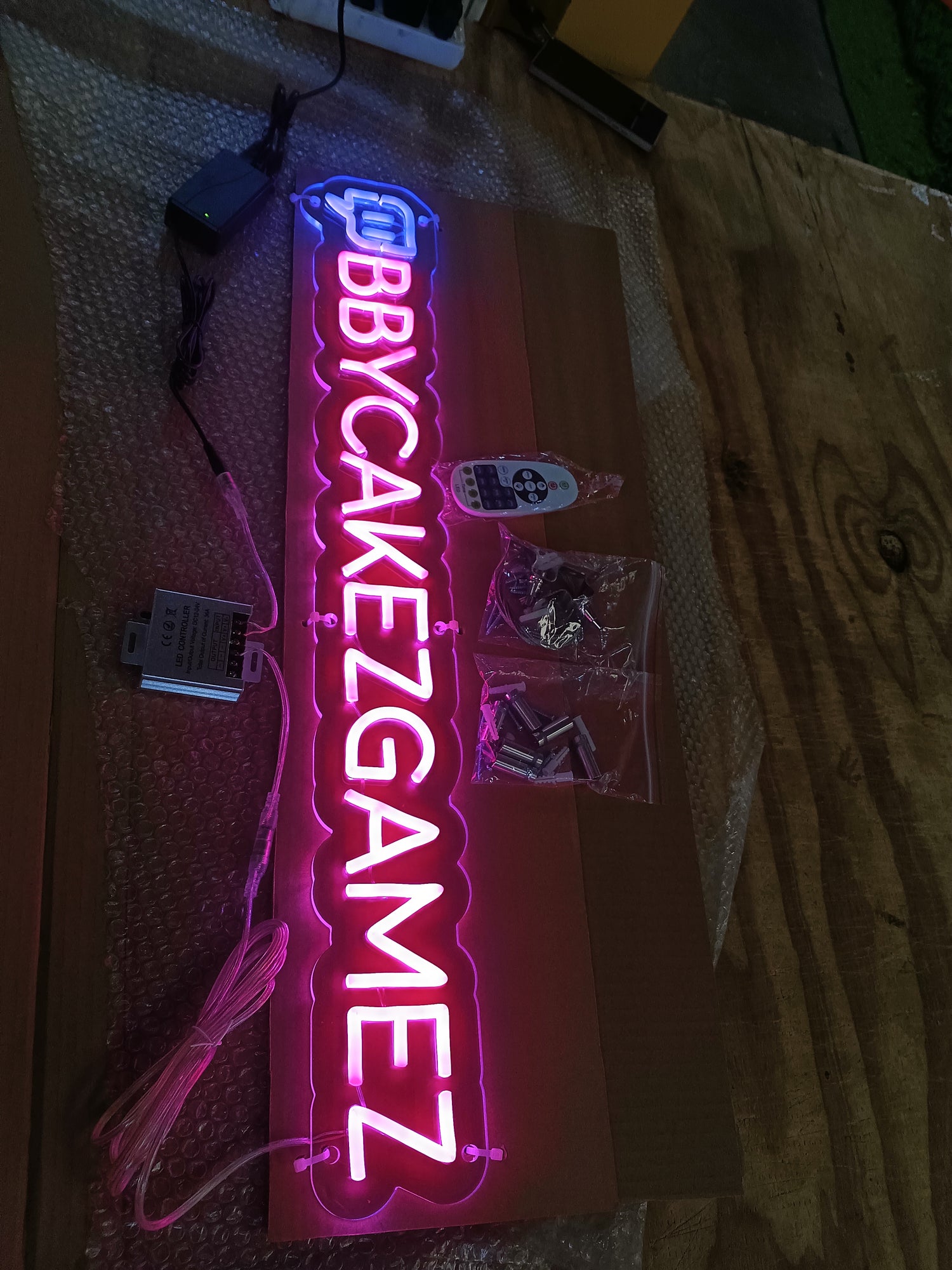 Custom Gaming Neon Sign — Twitch, YouTube, Xbox, Discord &amp; More