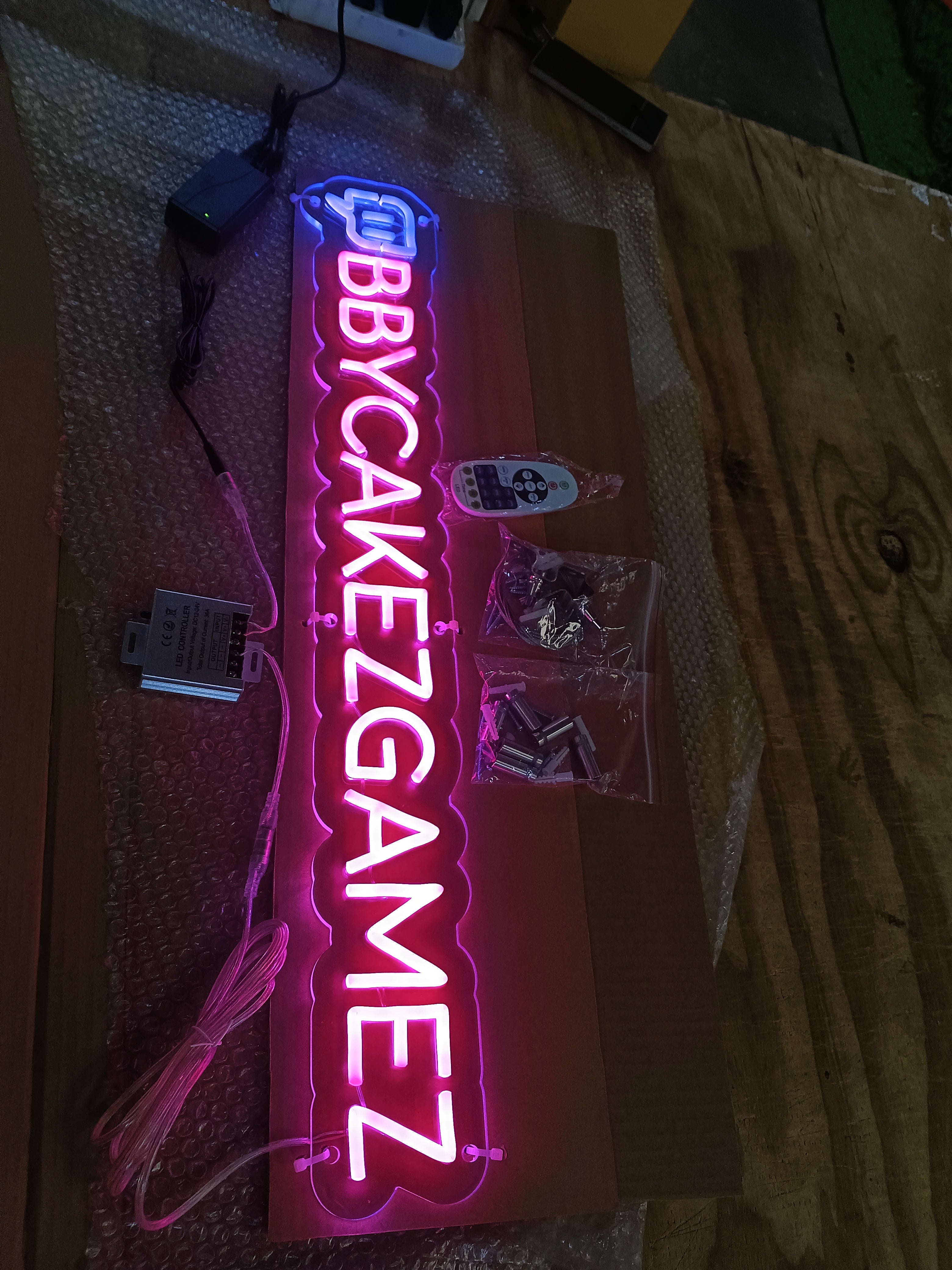 Custom Gaming Neon Sign — Twitch, YouTube, Xbox, Discord &amp; More