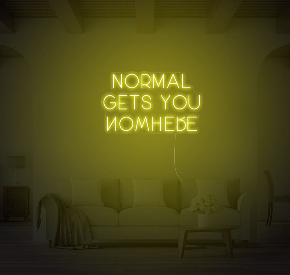Normal Gets You Nowhere